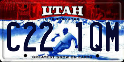 UT license plate C221QM