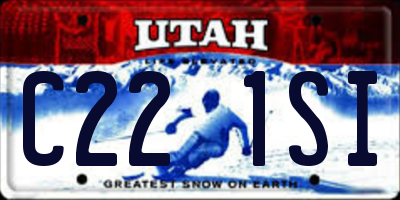 UT license plate C221SI