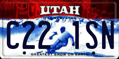 UT license plate C221SN
