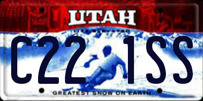 UT license plate C221SS