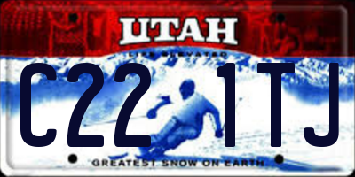 UT license plate C221TJ
