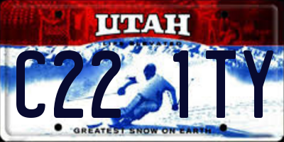 UT license plate C221TY