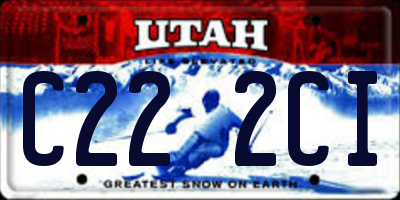 UT license plate C222CI