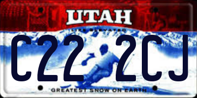 UT license plate C222CJ