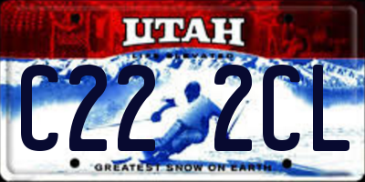 UT license plate C222CL
