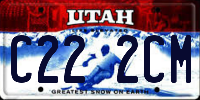UT license plate C222CM