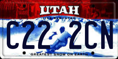 UT license plate C222CN
