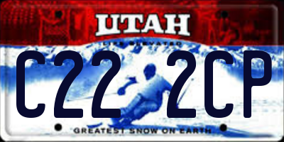 UT license plate C222CP