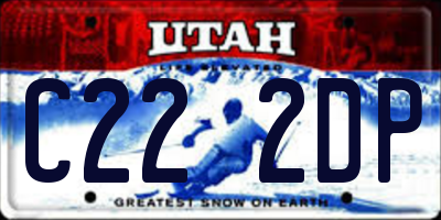 UT license plate C222DP