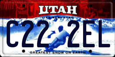 UT license plate C222EL