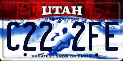 UT license plate C222FE