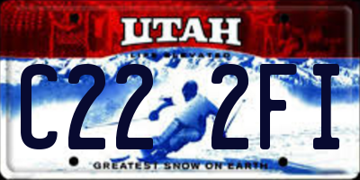 UT license plate C222FI