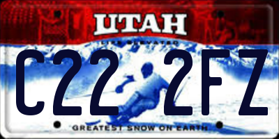 UT license plate C222FZ