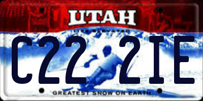 UT license plate C222IE