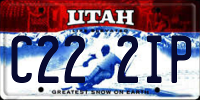 UT license plate C222IP