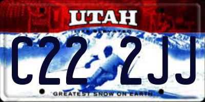 UT license plate C222JJ