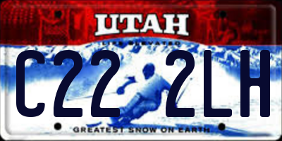 UT license plate C222LH