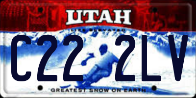 UT license plate C222LV