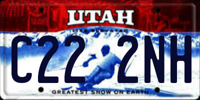 UT license plate C222NH