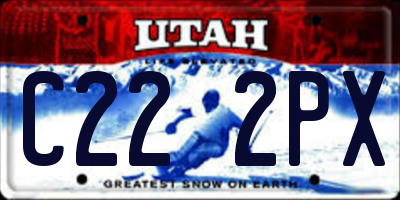 UT license plate C222PX