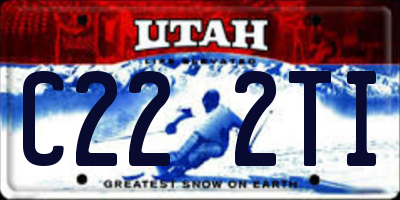 UT license plate C222TI