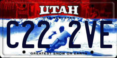 UT license plate C222VE