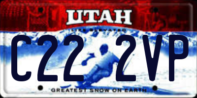 UT license plate C222VP