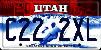 UT license plate C222XL