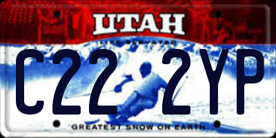 UT license plate C222YP