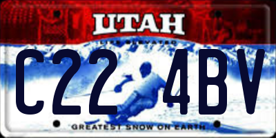 UT license plate C224BV