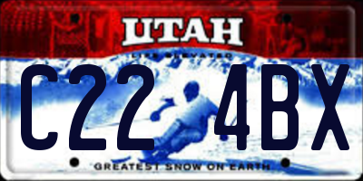 UT license plate C224BX