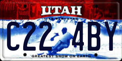 UT license plate C224BY
