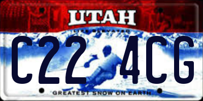 UT license plate C224CG