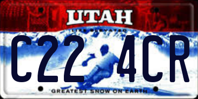 UT license plate C224CR
