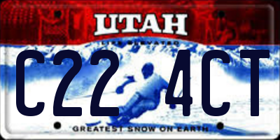 UT license plate C224CT