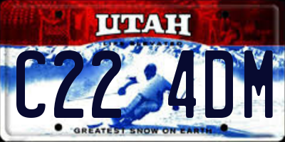 UT license plate C224DM