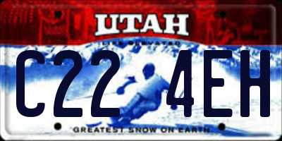 UT license plate C224EH