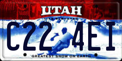 UT license plate C224EI