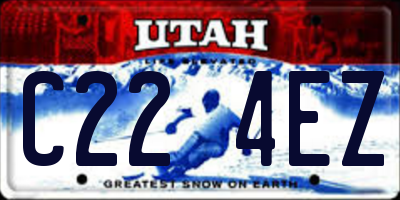 UT license plate C224EZ