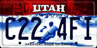 UT license plate C224FI