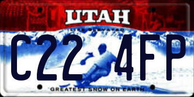 UT license plate C224FP