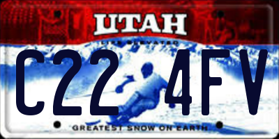 UT license plate C224FV