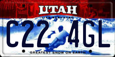 UT license plate C224GL