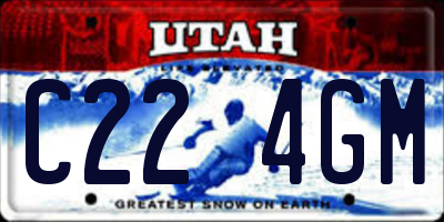 UT license plate C224GM