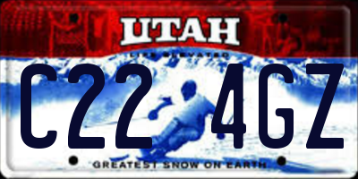 UT license plate C224GZ