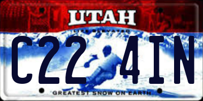 UT license plate C224IN