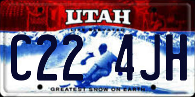 UT license plate C224JH