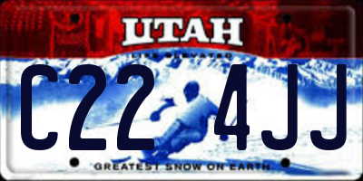 UT license plate C224JJ