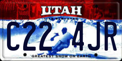 UT license plate C224JR