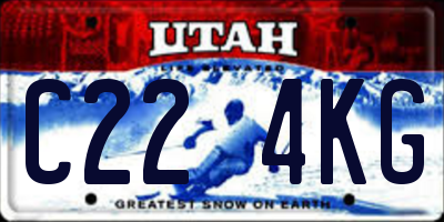 UT license plate C224KG